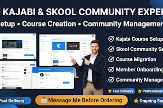 set up kajabi courses and skool communities that drive growth