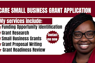 do care small business grant application, grant research, grant writing for ohio