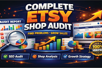 etsy SEO audit, shop analysis, keyword research and listing optimization