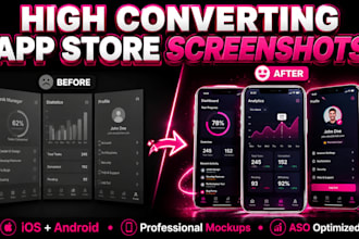 design app store screenshots playstore screenshot high converting app screenshot