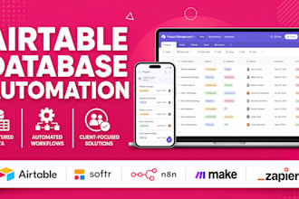 build airtable database, airtable automation, airtable CRM, ai workflow expert