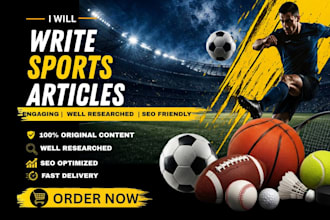 write engaging news, sports, seo articles, fitness, blog website