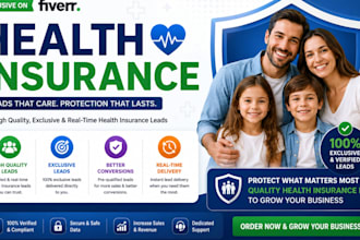 design health insurance lead generation landing page website