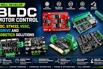 design bldc motor control foc stm32 vesc odrive and robotics solution