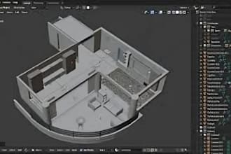 design blender 3d product modeling for products manufacturing and 3d printing