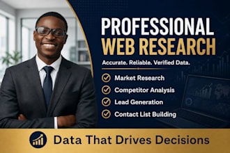 do web research, lead generation and data collection