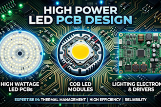 design high power led pcb, cob led modules and lighting electronics