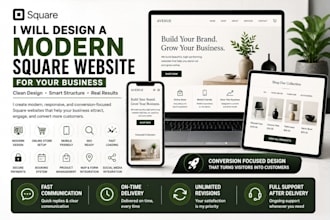design a square website