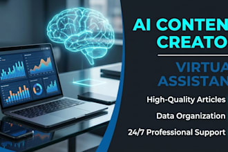 be ai content creator and virtual assistant