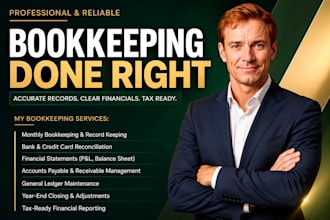 prepare tax ready financial statement, quarterly bookkeeping
