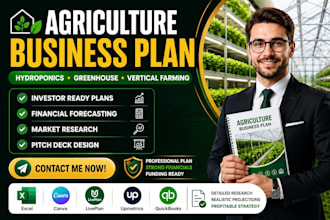 write hydroponics greenhouse indoor farming vertical agriculture business plan