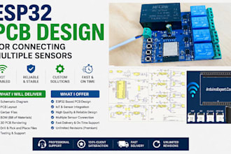 design esp32 pcb, iot hardware and wireless embedded systems