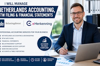 manage netherlands accounting, btw filing , financial statements belastingdienst