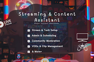 be your streamer and content creator virtual assistant