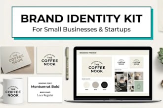 design business logo, brand identity and complete branding kit