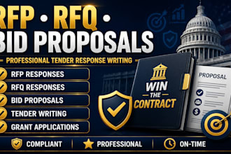 write rfp rfq bid proposal or tender response