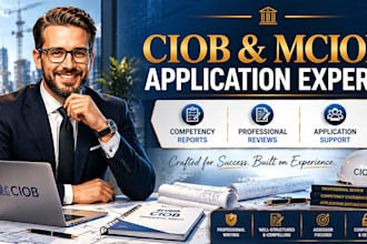 write your ciob mciob competency report, professional review and application