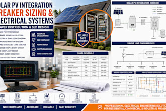do solar pv integration breaker sizing electrical systems power distribution sld