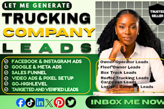 usa trucking company leads, logistic company leads, trucking leads, google ads