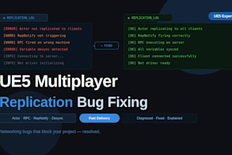 fix ue5 multiplayer replication and networking bugs