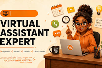 be creative virtual assistant for admin tasks