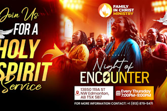 create an amazing event flyer or church flyer design