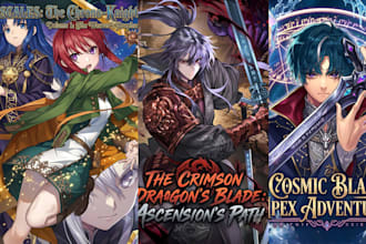 draw shonen anime webtoon novel cover light novel comic book cover graphic novel
