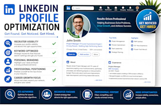 optimize your linkedin profile to attract recruiters and job offers