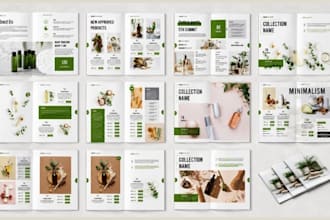 design b2b beauty cosmetic catalog skincare brochure lookbook for wholesalers