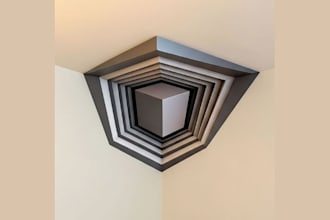 3d wall art 3d ceiling art 3d bas relief 3d abstract sculpture geometric relief