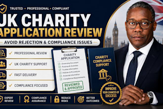 review UK charity application to avoid rejection and uk charity compliance