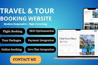 design a tourism website, travel agency, and flight booking website on wordpress