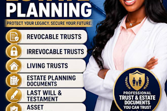 be your USA attorney for estate planning, irrevocable, revocable trust