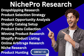 do niche research product hunting shopify listing winning product research