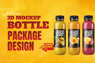 do bottle packaging, label and product packaging design