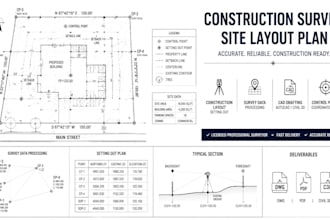 licensed professional land surveyor for construction and site plans