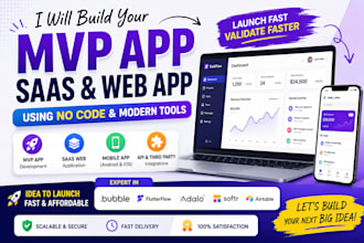 build your bubble oi, mvp app, saas web application and mobile app