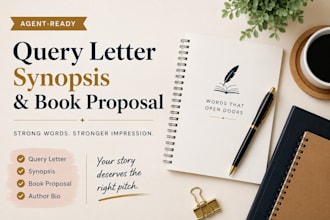 your book query letter synopsis and book proposal to get literary agents