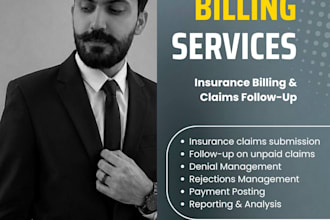 submit and follow up on claims with health insurance