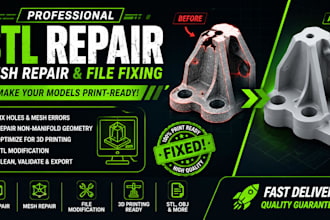 repair, fix, modify stl files for 3d printing and mesh repair