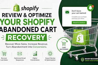 review and optimize your shopify abandoned cart recovery