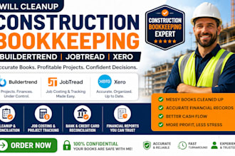 cleanup messy construction bookkeeping in buildertrend jobtread and xero