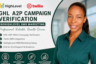 ghl a2p campaign verification gohighlevel sms marketing twilio integration