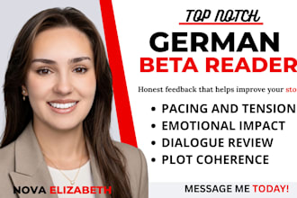 beta read your german fiction novel, lector beta, mystery thriller beta reader