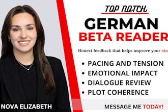 beta read your german fiction novel, lector beta, mystery thriller beta reader