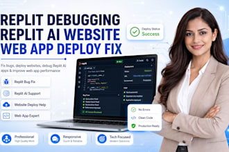 replit debugging replit ai website deploy replit web app expert