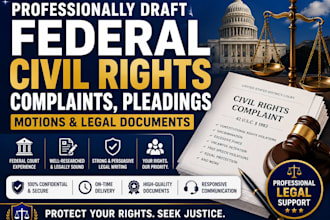 professionally draft a federal civil rights complaint pleading