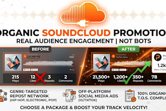 do organic spotify music promotion and soundcloud promo