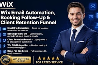 setup wix automation drip campaigns wix booking follow up and client retention