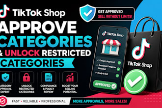 approve tiktok shop categories and unlock restricted categories